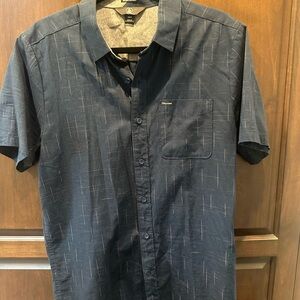 Volcom Blue Casual Button Down Shirt